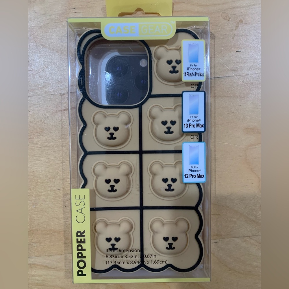 Popper Case for iPhone 14 Plus/Max, 13 pro Max, 12 proMax sleek fit paw prints
